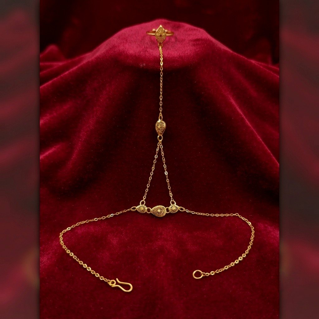 ✨️ كف ذهب صافي بتصميم خيالي عيار 21
