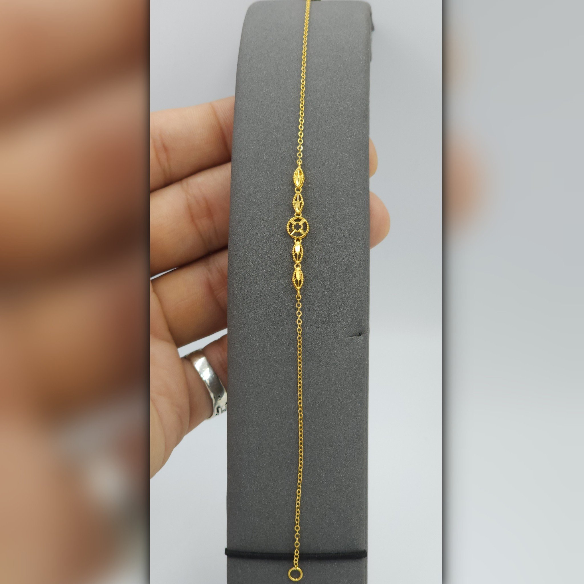 ✨️ اسواره تصميم ليزر ذهب صافي عيار 21