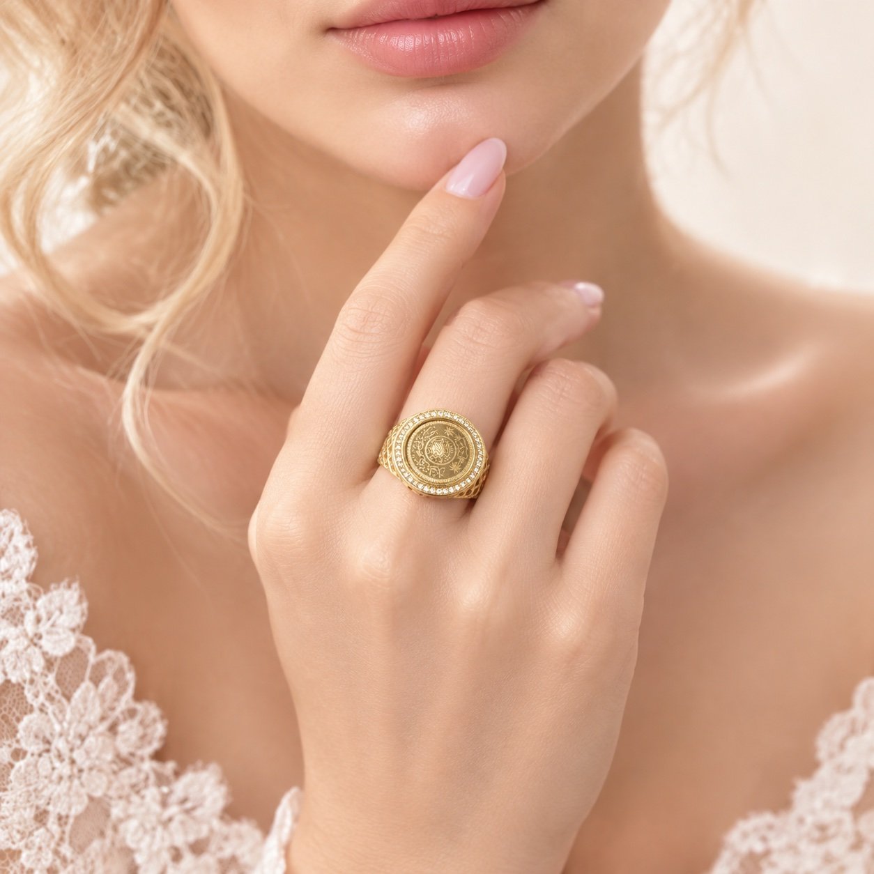 خاتم ايطالي عيار18K