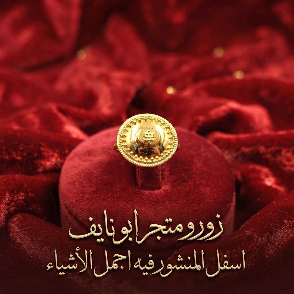 ✨️خاتم بتصميم عصري ذهب صافي عيار 21