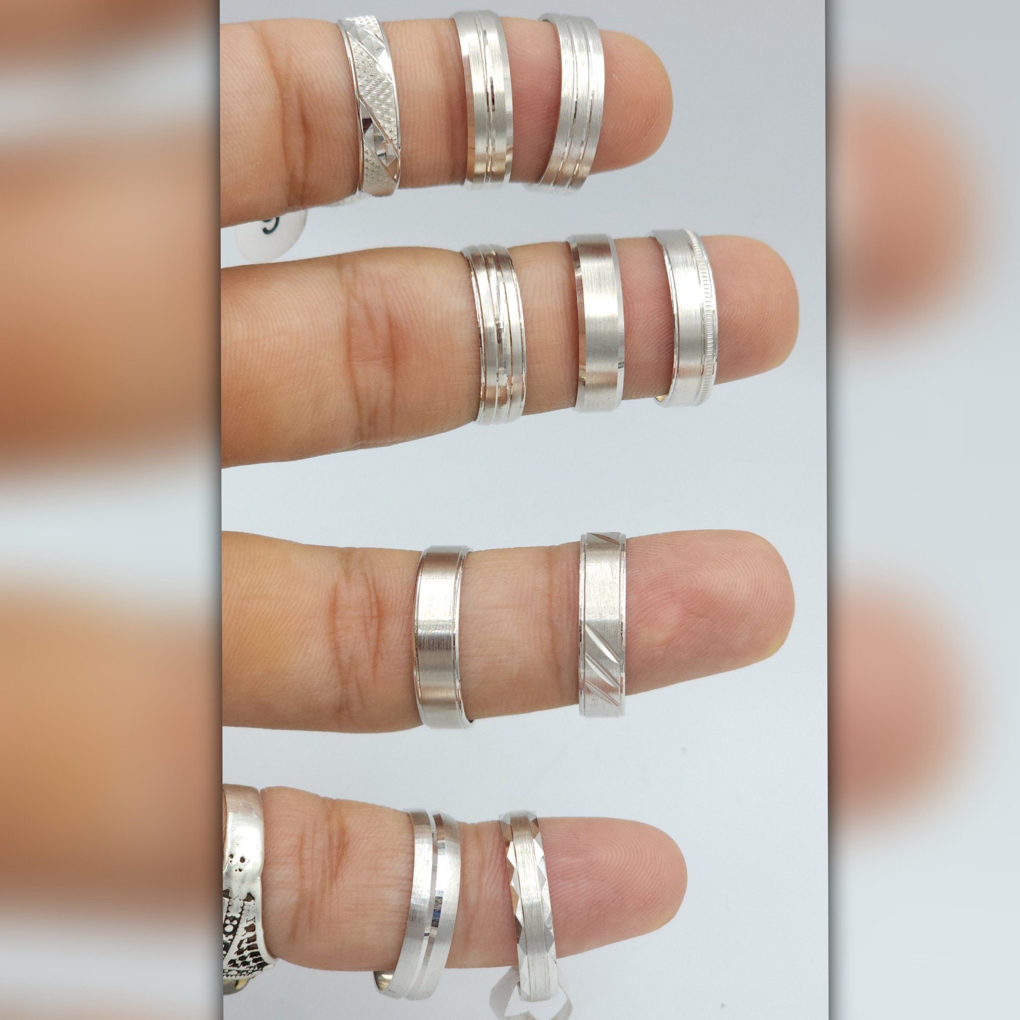 ✨️ دبل رجالي فضة عيار 925 اصليه ماتتغير